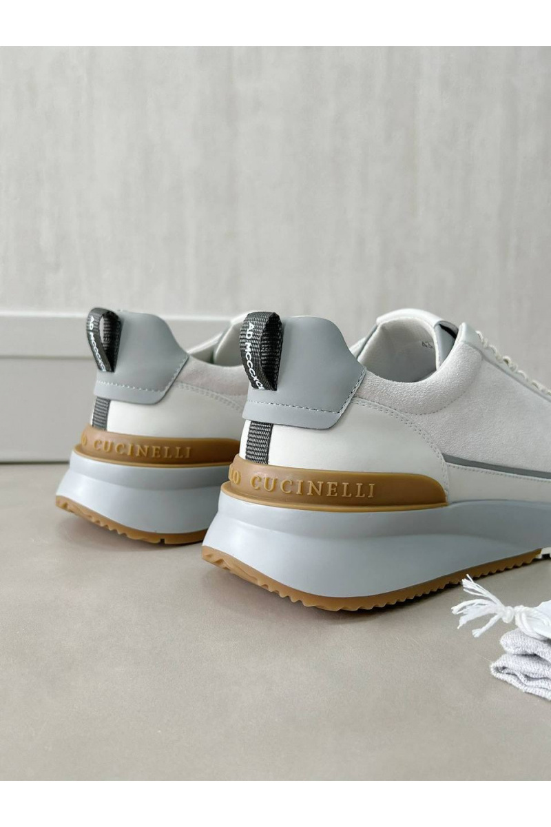 Brunеllо Сuсinеlli Замшевые кроссовки Premium - White
