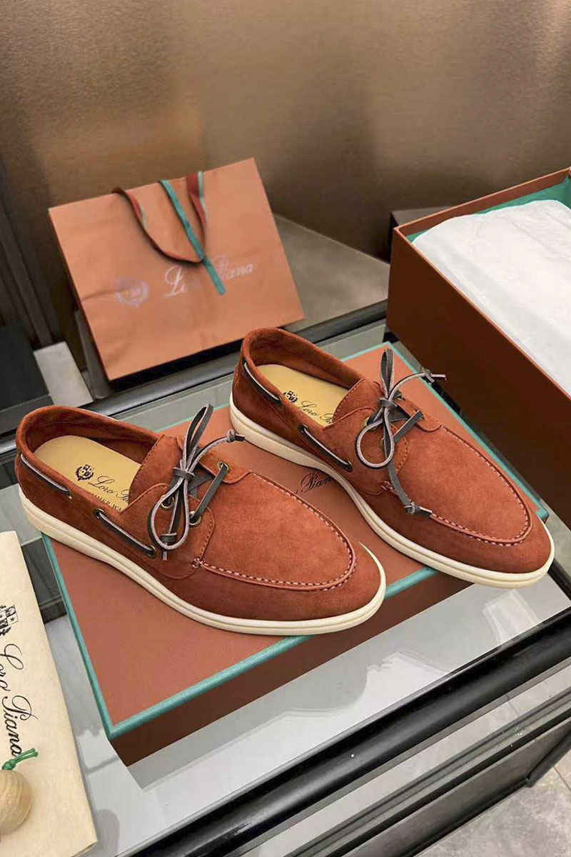 Loro Piana Женские замшевые лоферы premium