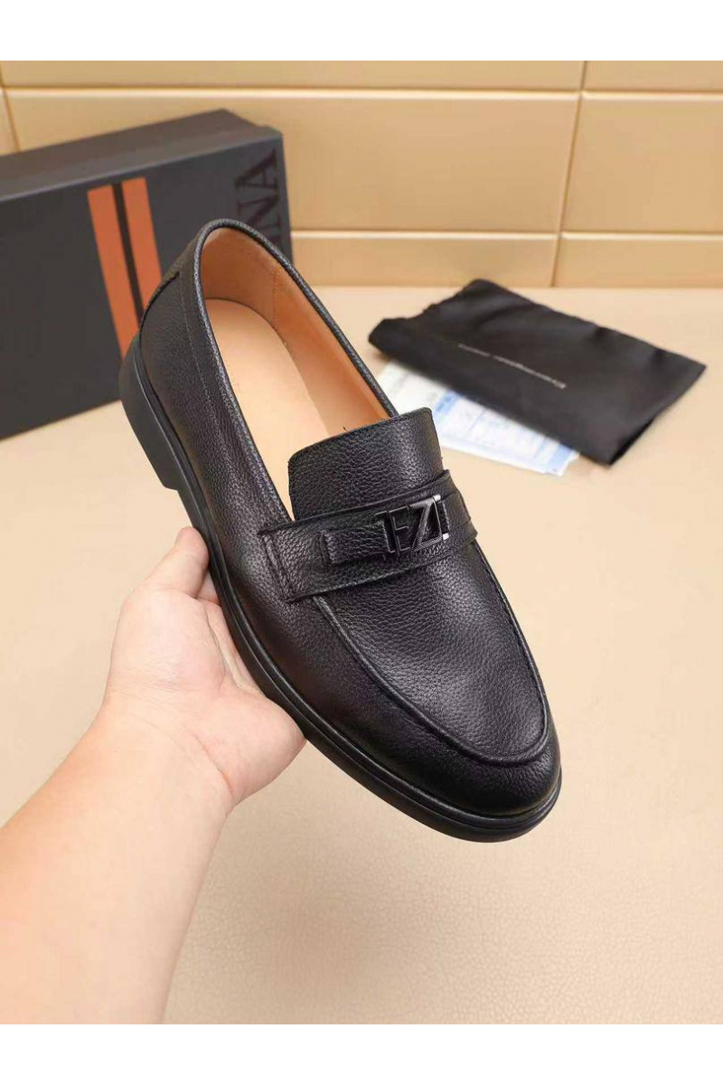 Zegna Мужские кожаные лоферы