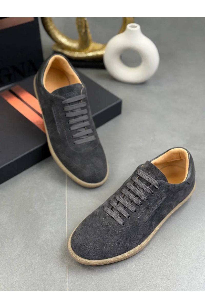Zegna Мужские замшевые кроссовки "232"