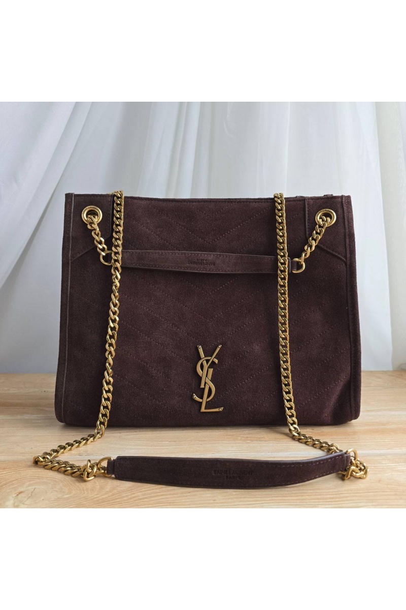 Yves Saint Laurent Замшевая сумка 32x25 см