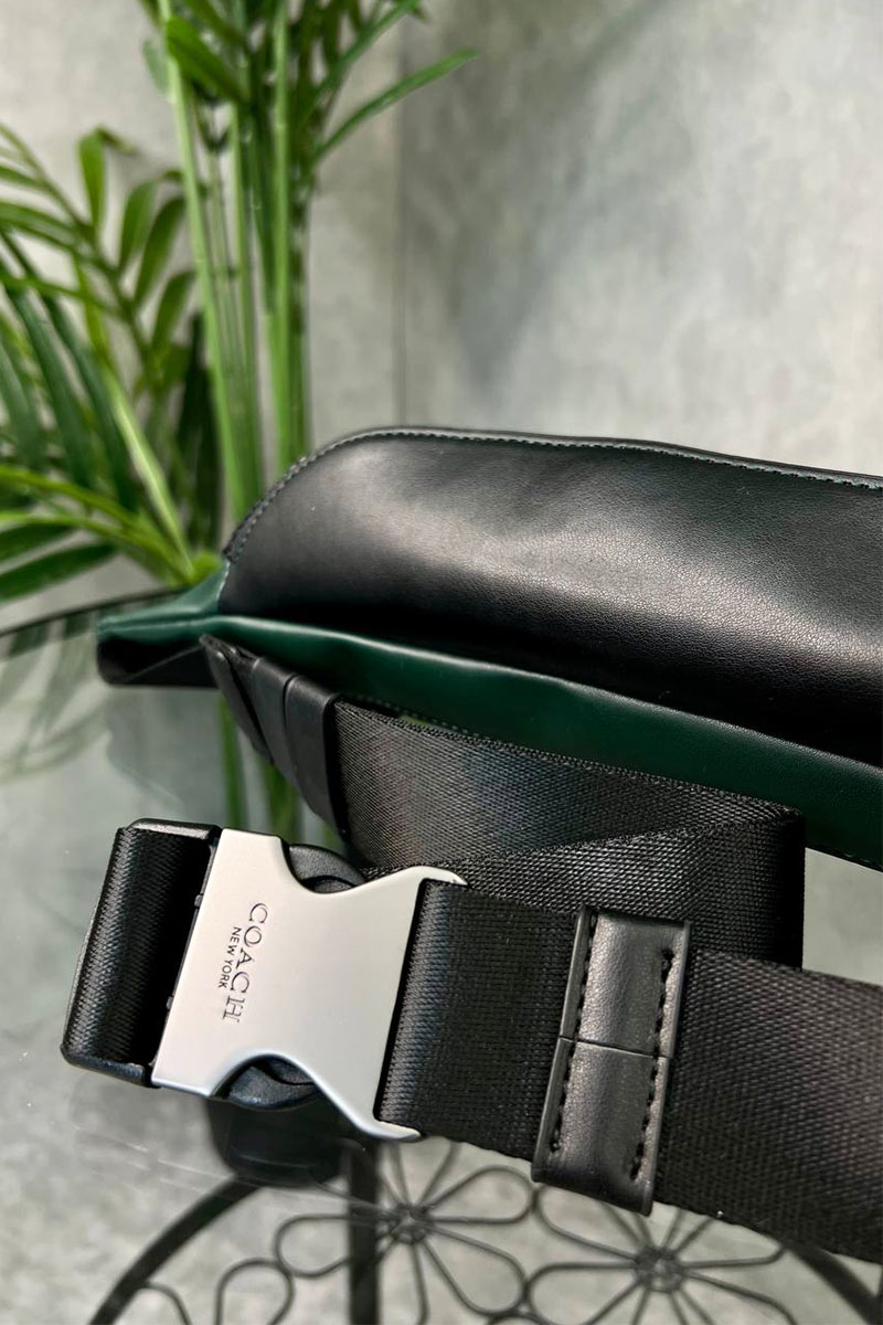 Coach Кожаная сумка на пояс Coach Track - Green