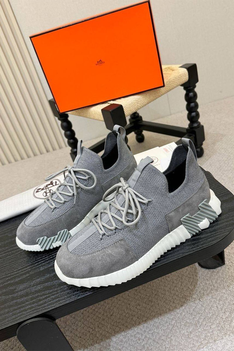 Hermes Текстильные кроссовки lift slip-on