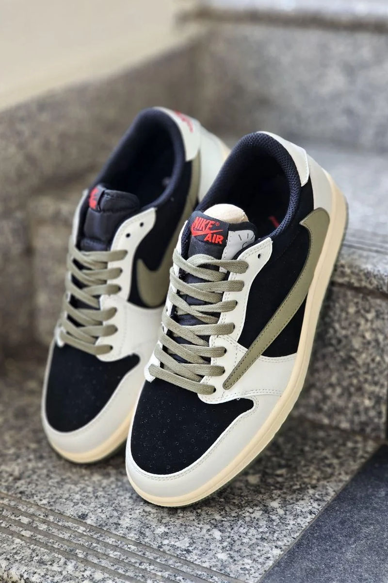 Nike Кроссовки Travis Scott x AJ1 Low OG "Olive"