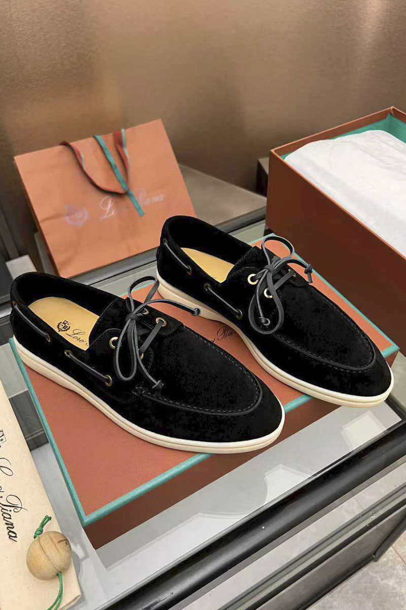 Loro Piana Женские замшевые лоферы premium