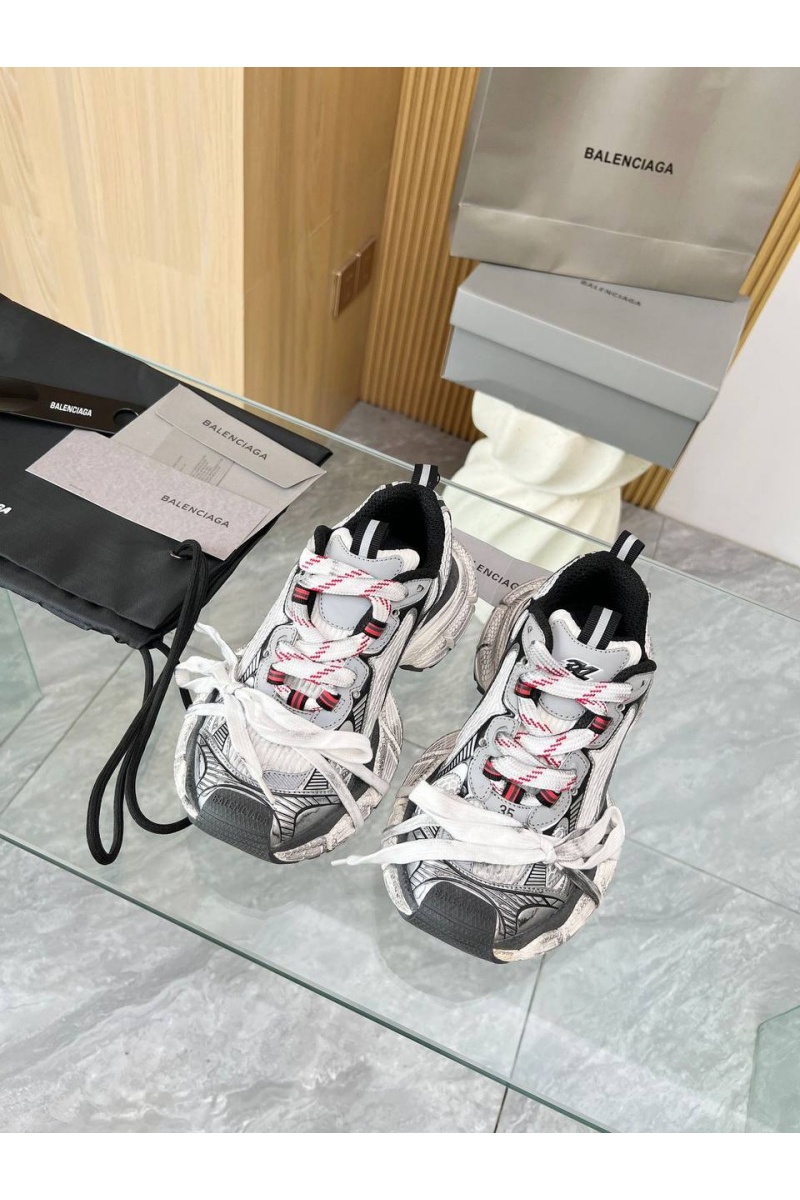 Balenciaga Женские кроссовки premium - White / Grey