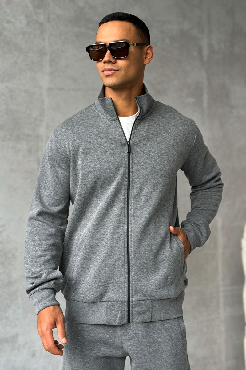 Zegna Мужской спортивный костюм серого цвета