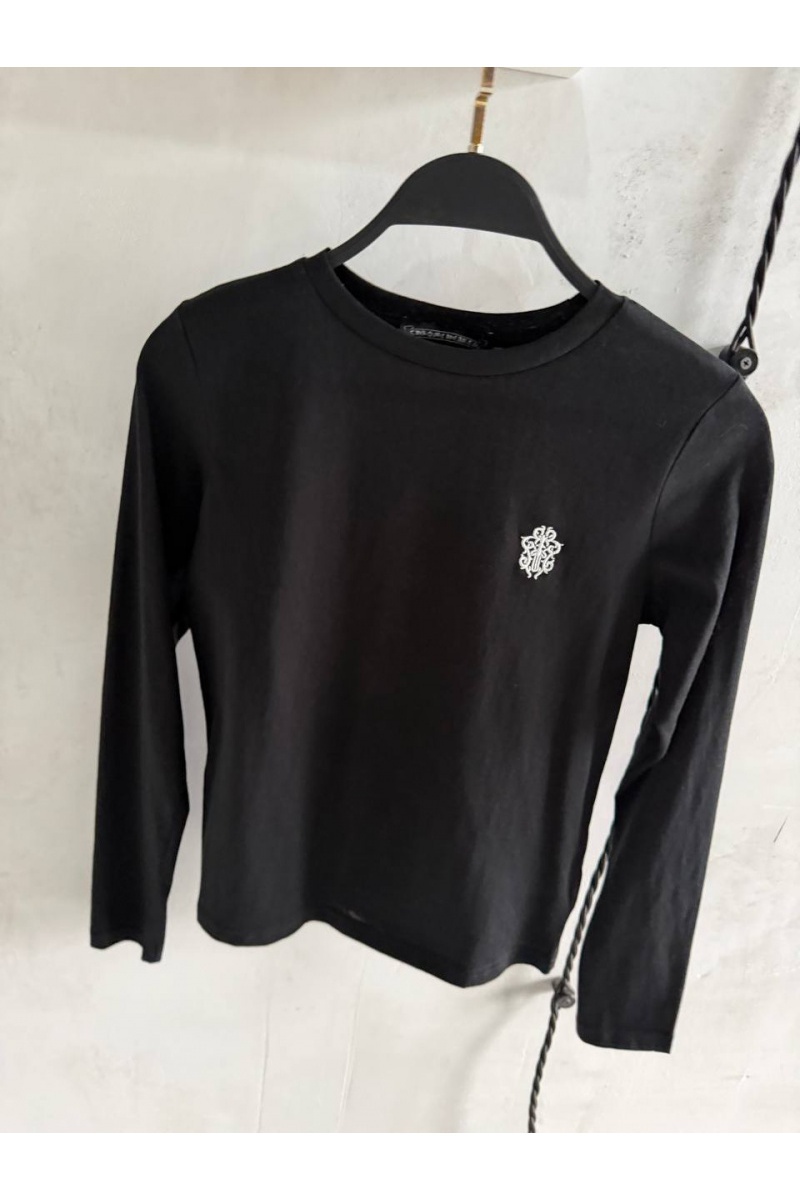 Chrome Hearts Женский чёрный лонгслив premium