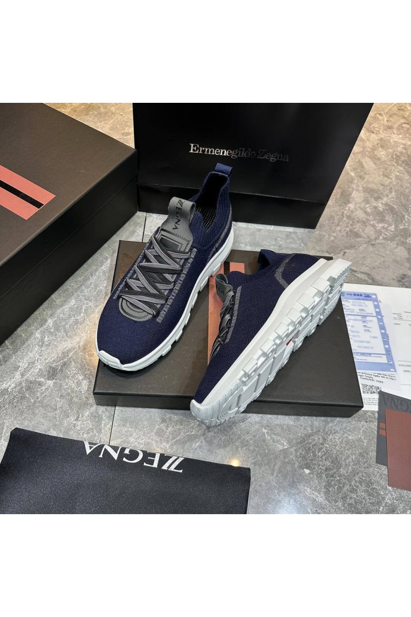 Zegna Мужские текстильные кроссовки