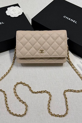 Кожаная сумка Wallet on Chain premium 19x12x4 см