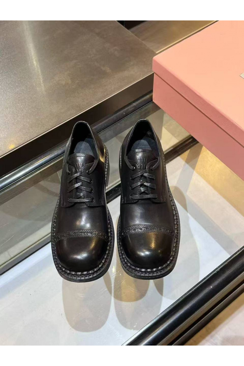MIU MIU Женские кожаные ботинки дерби 