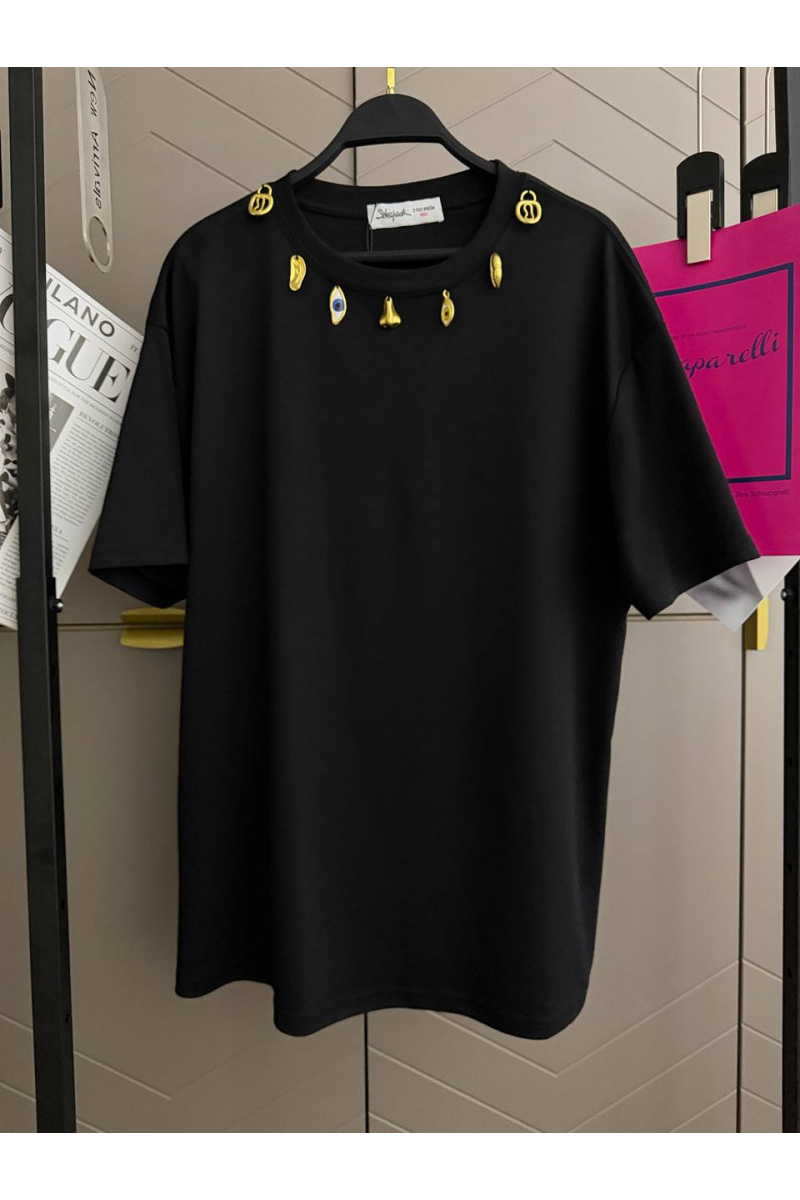 Schiaparelli Женская базовая футболка premium - Black