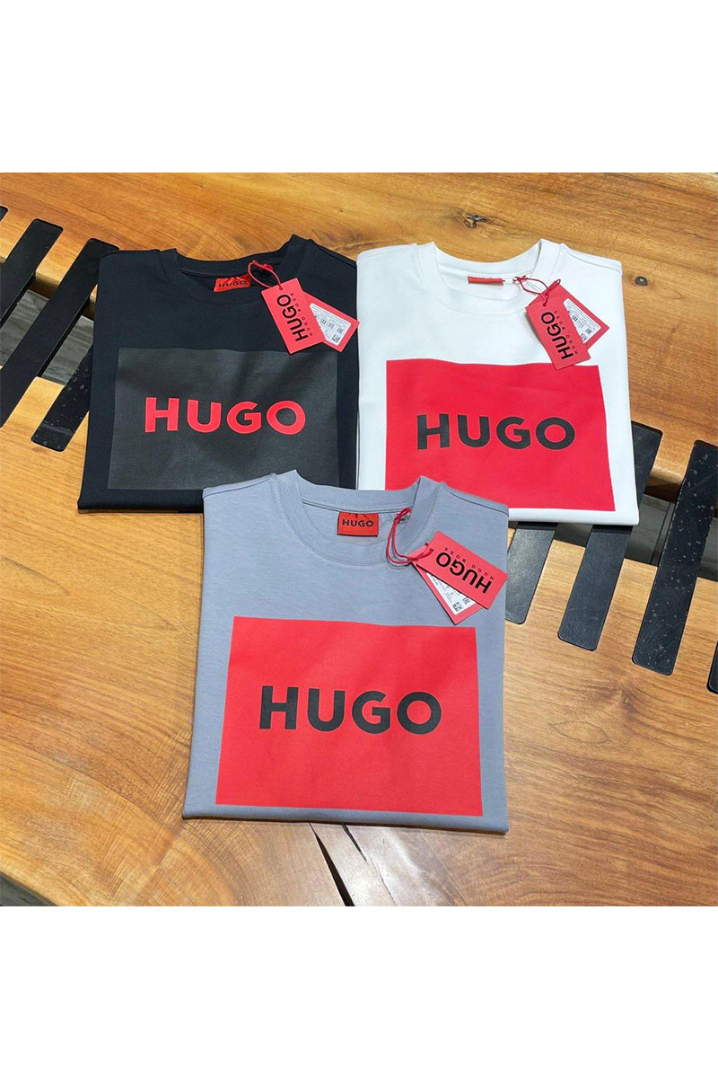 Hugо Воss Чёрный свитшот Duragol logo-print 