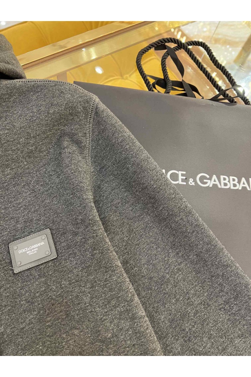 Dоlсе & Gаbbаnа Серая кофта на молнии premium