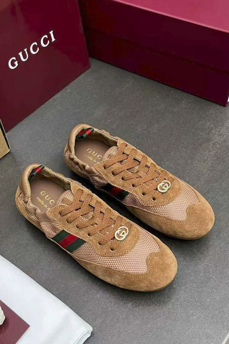 Gucci Женские кроссовки GG Shift premium