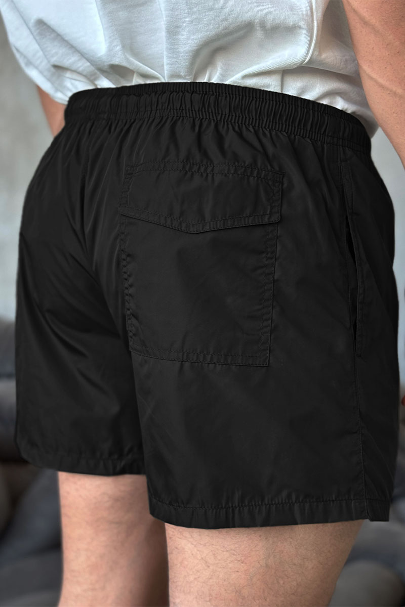 Zegna Мужские чёрные шорты 
