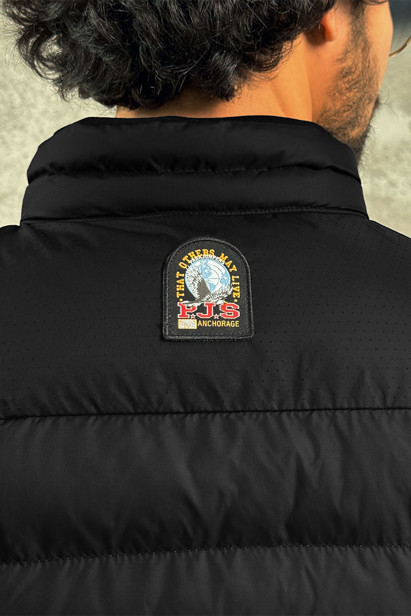 Designer Clothing Мужской чёрный жилет Parajumpers