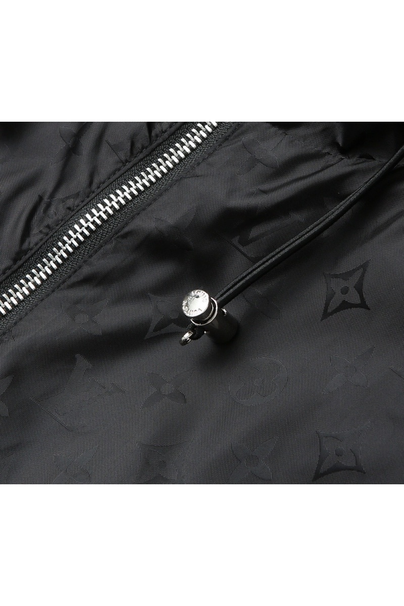 Lоuis Vuittоn Мужская чёрная ветровка Monogram 