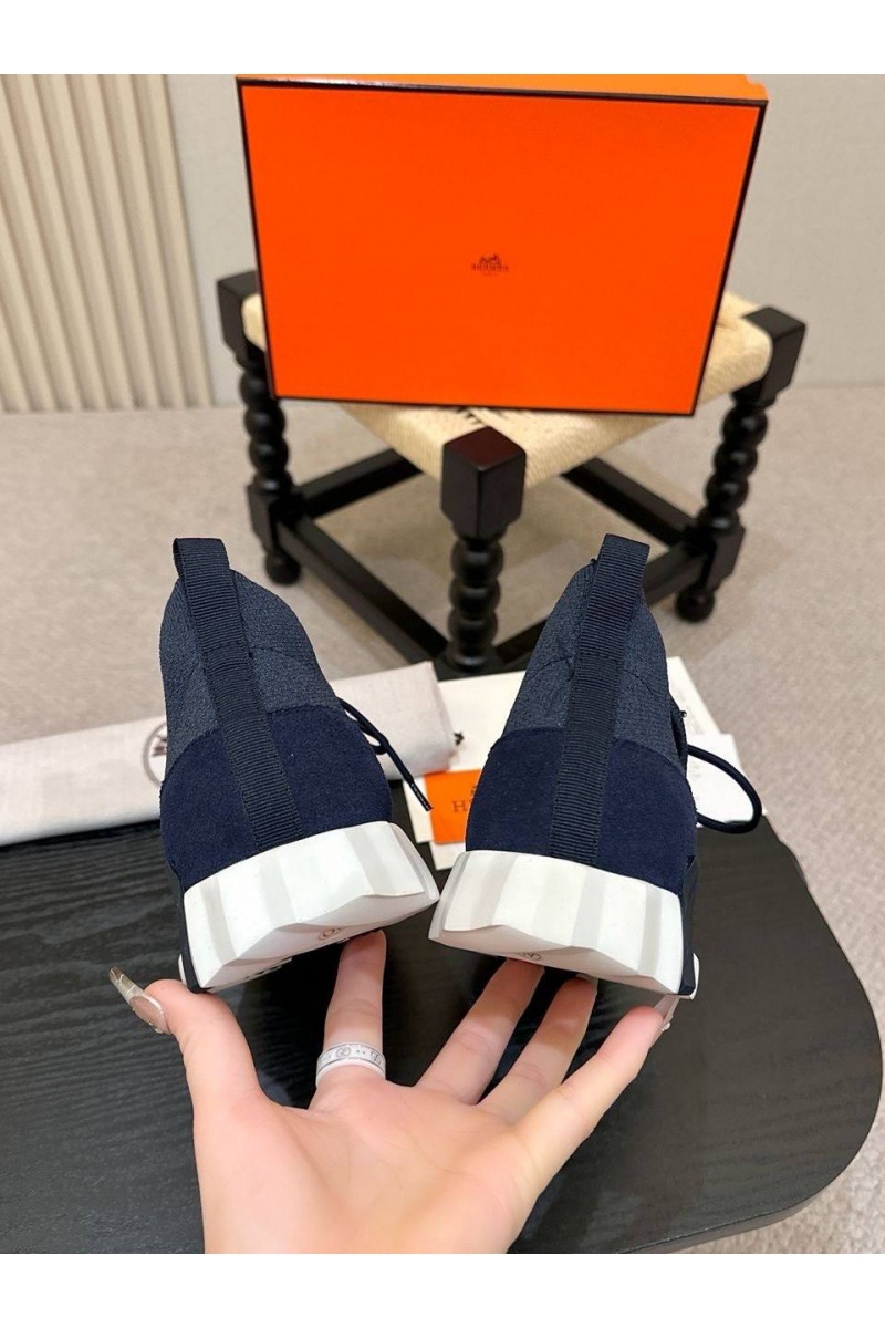 Hermes Текстильные кроссовки lift slip-on