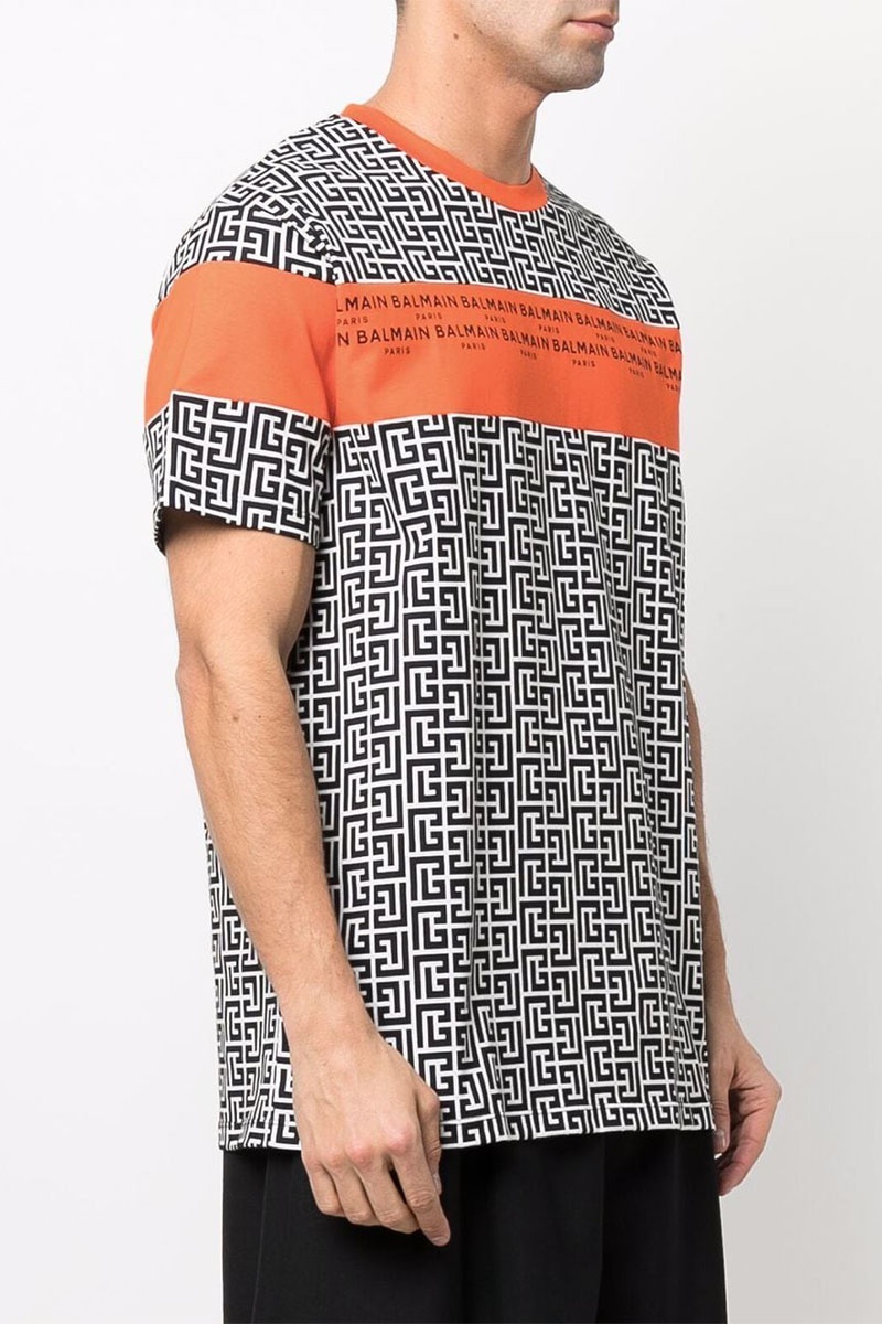 Balmain Мужская футболка monogram-print