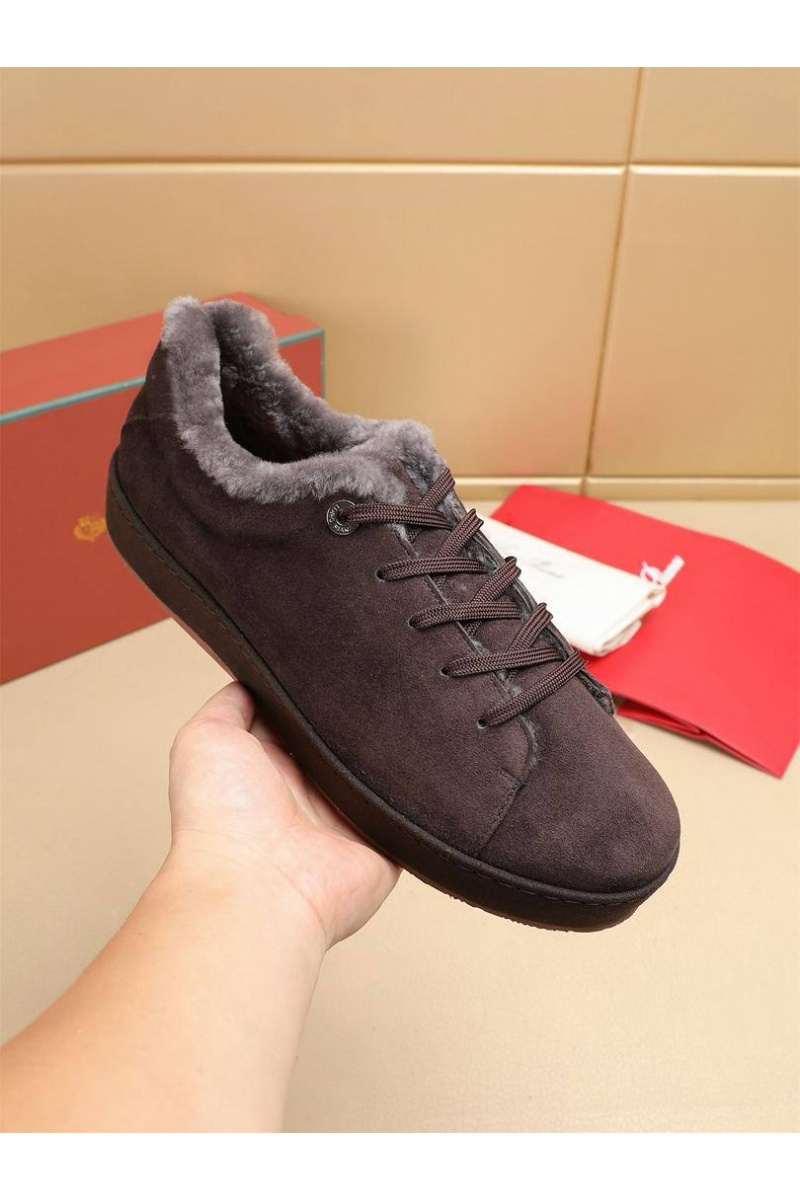 Loro Piana Зимние кроссовки с мехом 