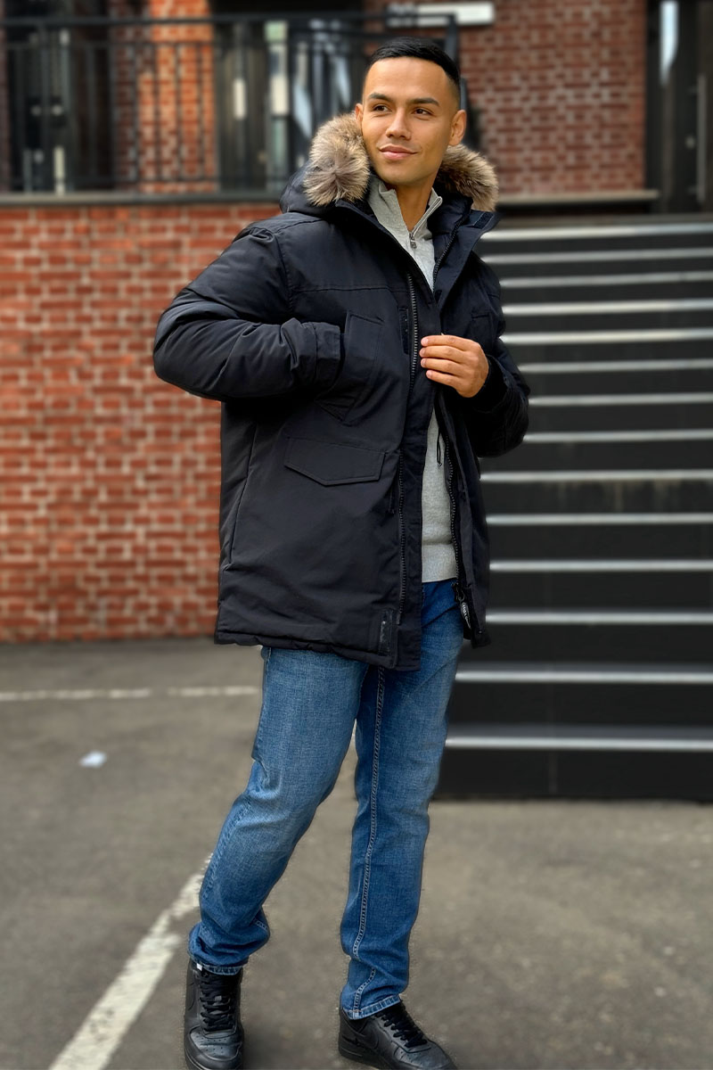 Canada Goose Утеплённая парка Langford - Black 