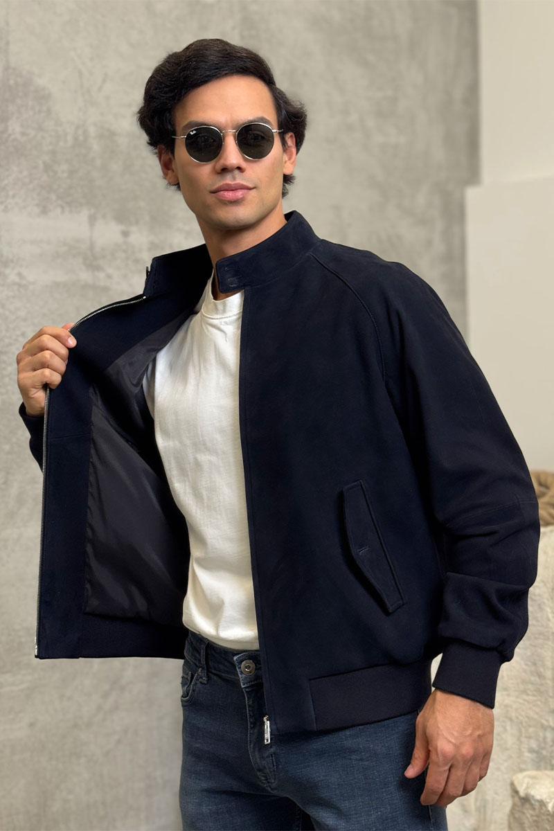 Prada Мужская кожаная куртка premium