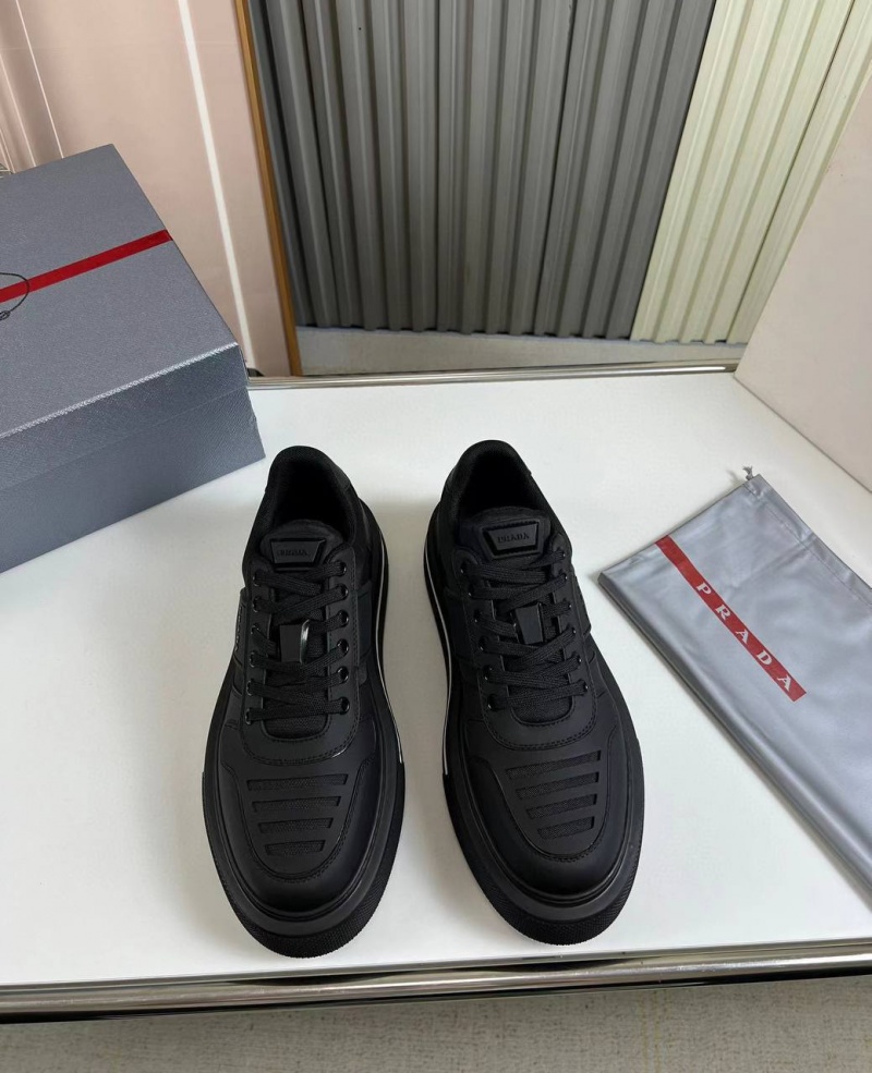 Prada Мужские комбинированные кроссовки 