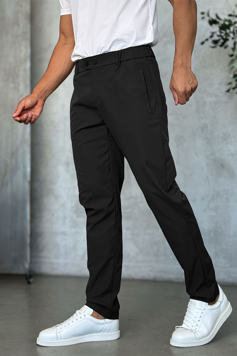 Zilli Мужские чёрные брюки slim fit
