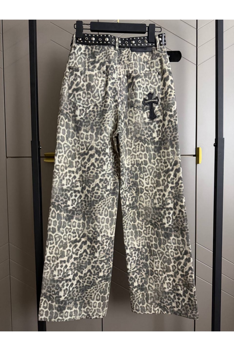 Chrome Hearts Женские джинсы Leopard Premium