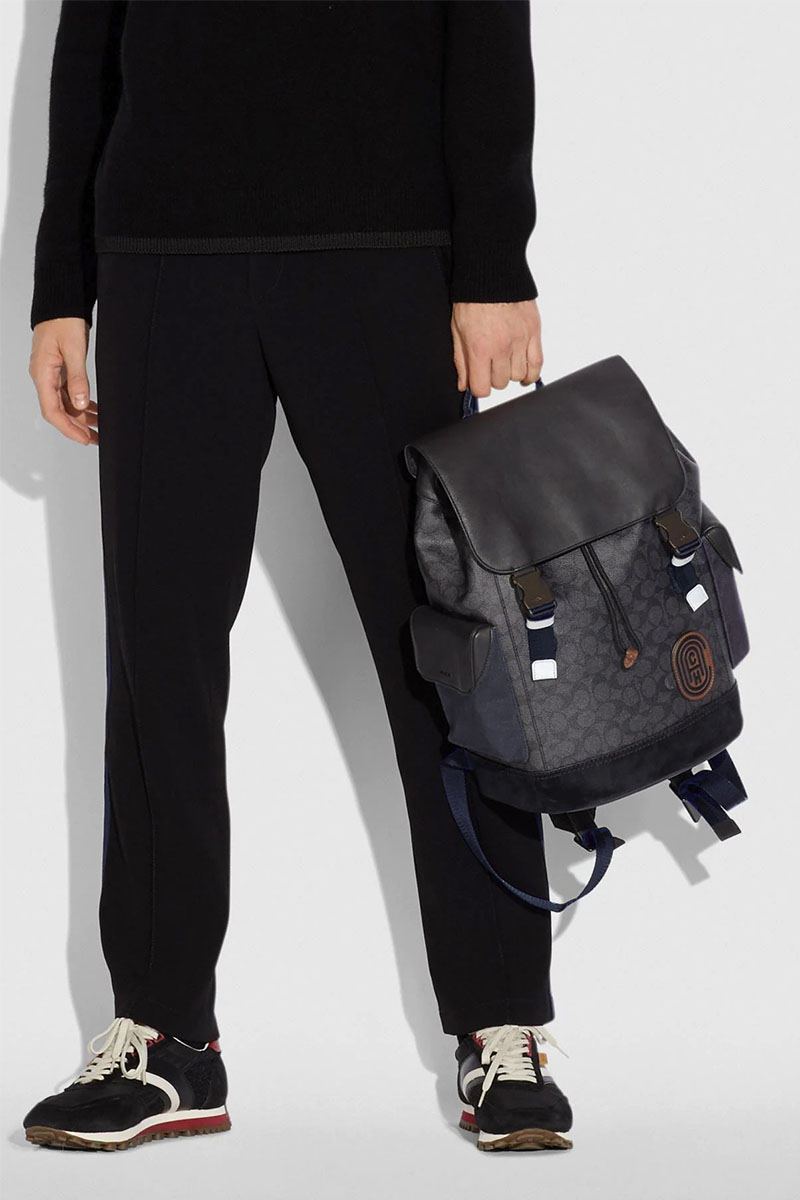 Coach Кожаный рюкзак Coach Rivington 40x30 см