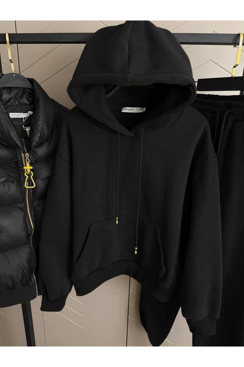 Schiaparelli Женский костюм тройка на флисе Premium - Black