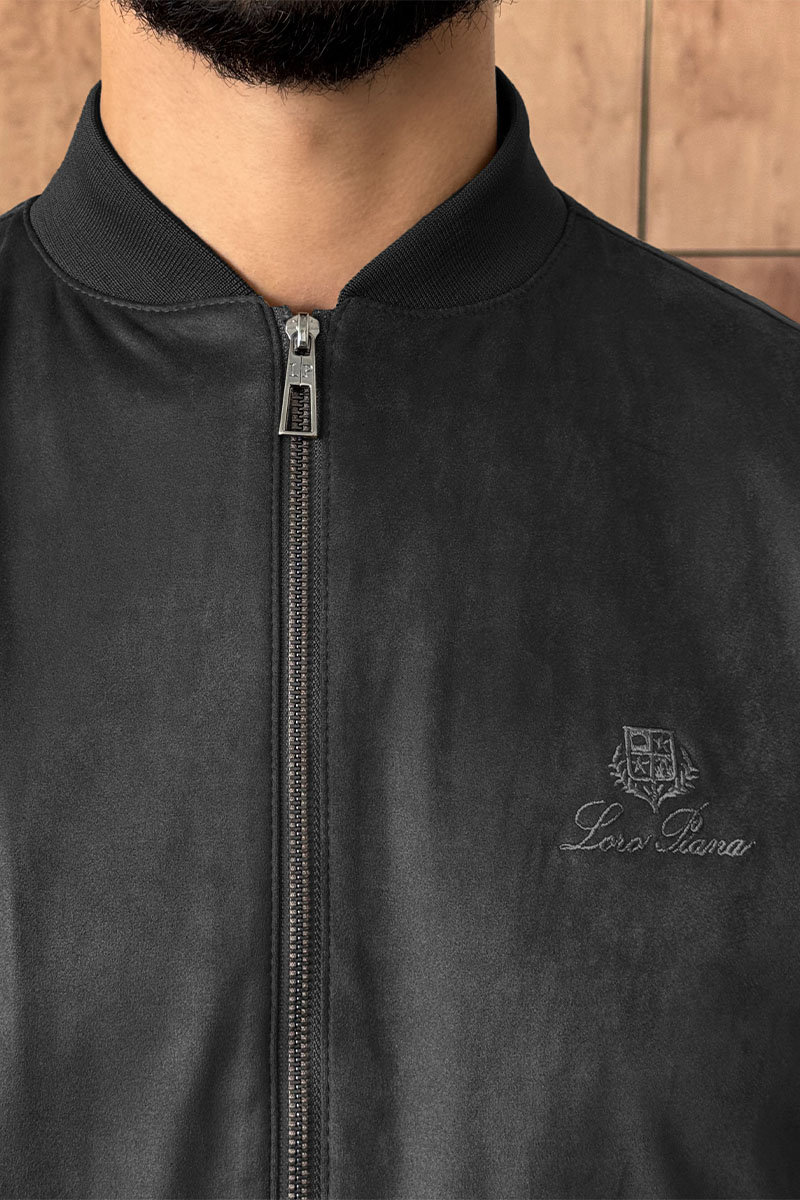 Loro Piana Мужской серый бомбер 