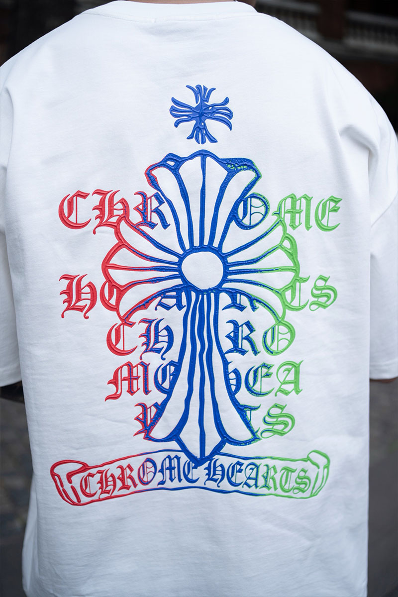 Chrome Hearts Белая оверсайз футболка Premium
