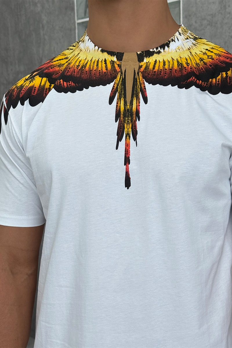 Marcelo Burlon Белая футболка County of Milan Solfolk Wings