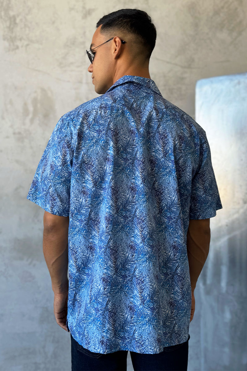 Dоlсе & Gаbbаnа Мужская синяя рубашка floral-print 