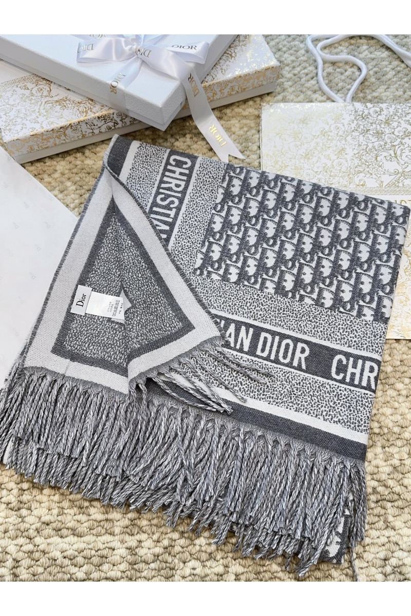 Dior Шарф Oblique Monogram premium 140x140 см