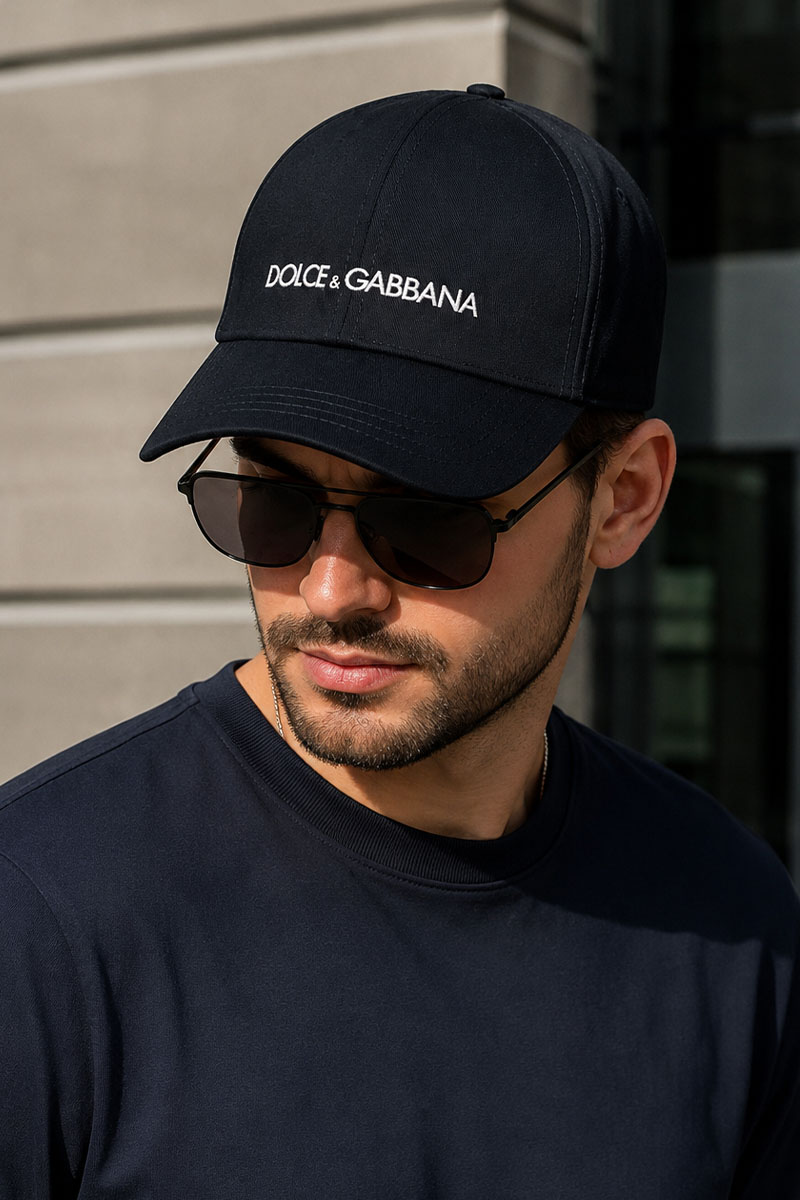 Dоlсе & Gаbbаnа Бейсболка чёрного цвета logo-embroidered