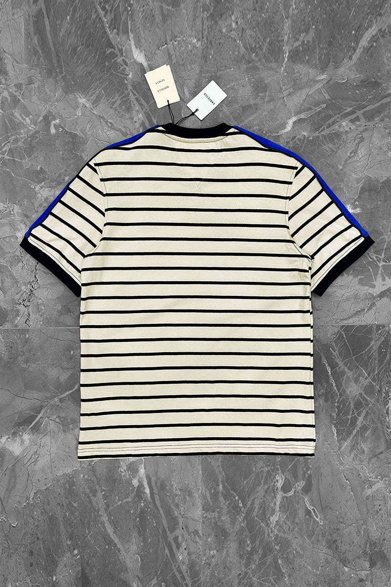 BV Оверсайз футболка - Beige / Blue