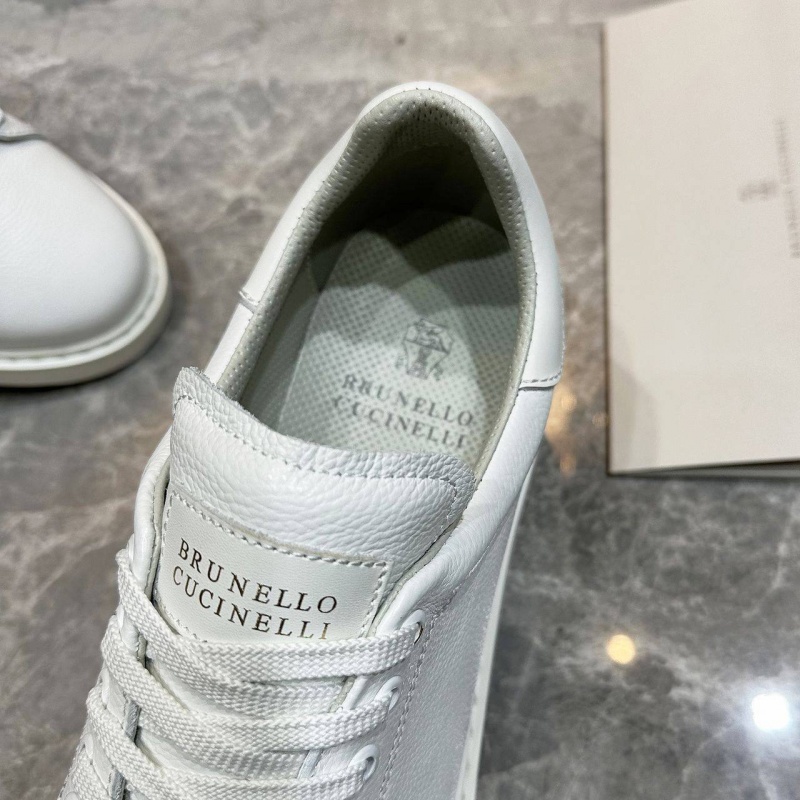 Brunеllо Сuсinеlli Мужские кроссовки grain leather - White