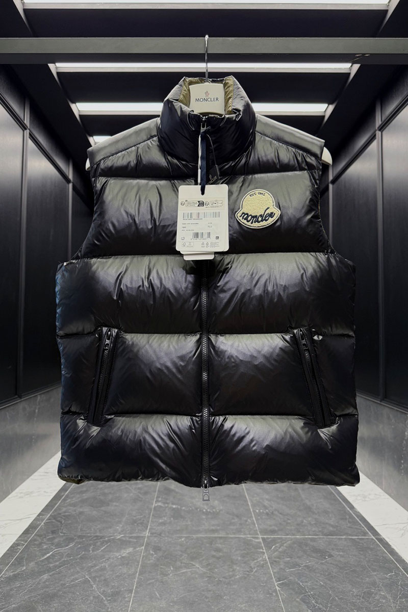 Moncler Мужской чёрный жилет Lipsi