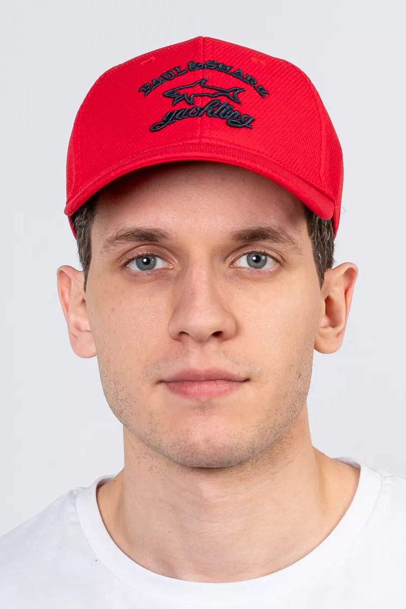 Paul & Shark Мужская красная бейсболка logo-embroidered