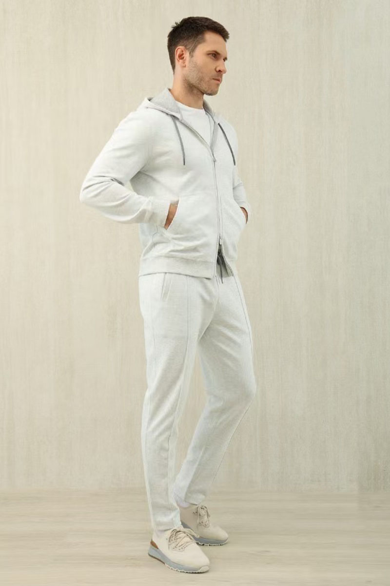 Brunеllо Сuсinеlli Кофта на молнии Premium - Light Grey