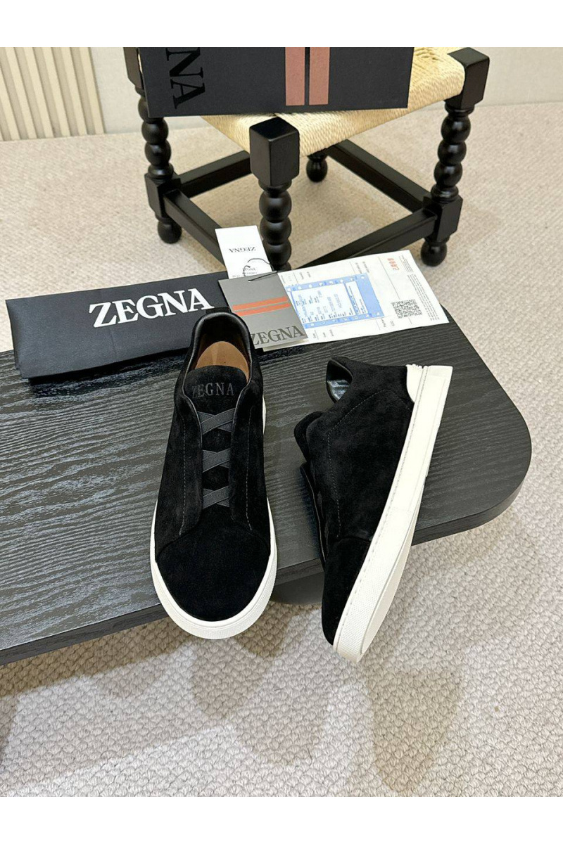 Zegna Мужские кроссовки Triple Stitch - Black