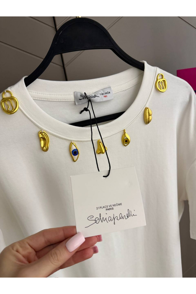 Schiaparelli Женская базовая футболка premium - White