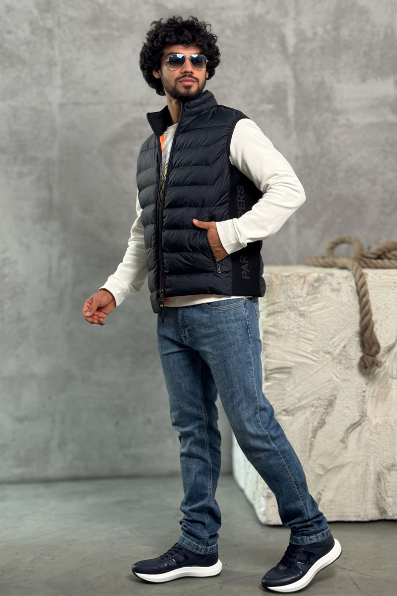 Designer Clothing Мужской тёмно-синий жилет Parajumpers