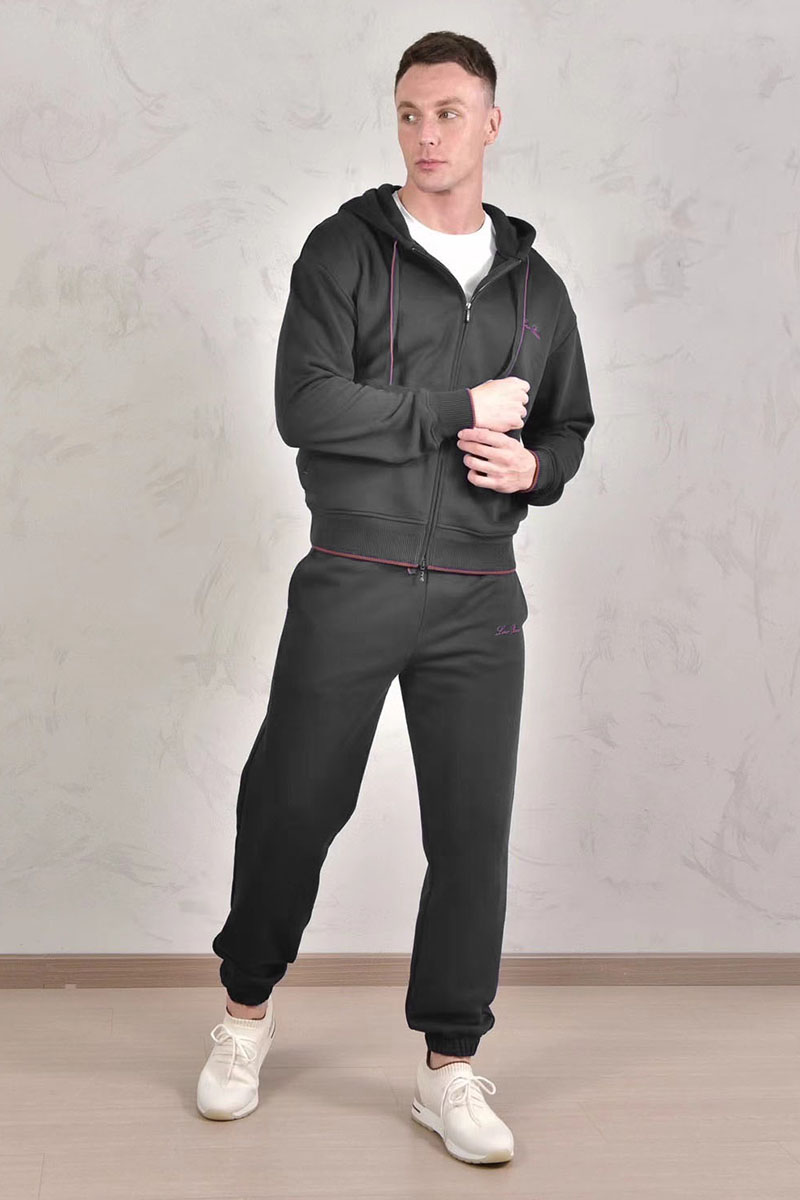 Loro Piana Спортивные штаны Premium signature logo - Grey