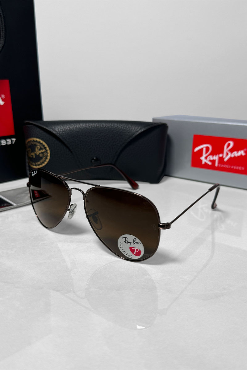 Ray-Ban Солнцезащитные очки Aviator Large Metal - Brown