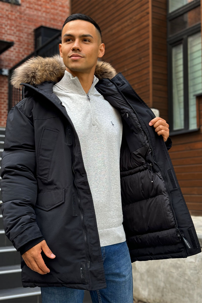 Canada Goose Утеплённая парка Langford - Black 