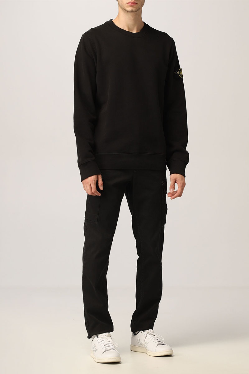 Stone Island Свитшот чёрного цвета compass-patch